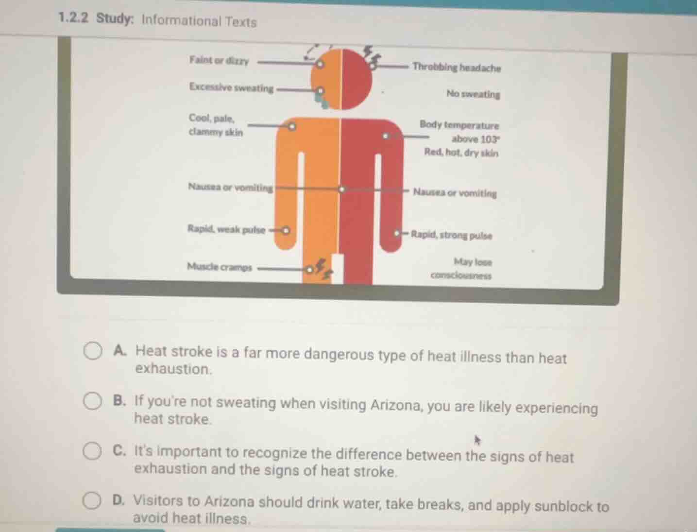 1.2.2 study: informational texts image of a human figure split into two…