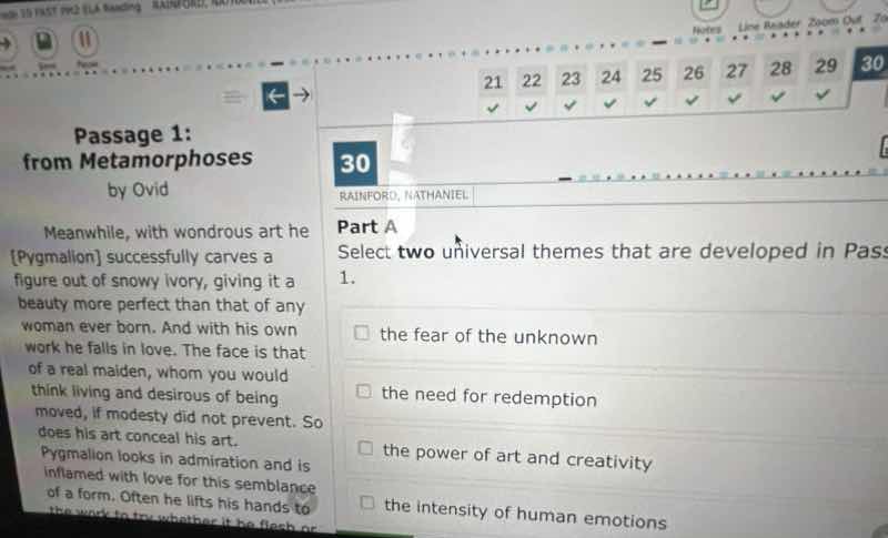 passage 1: from metamorphoses by ovid meanwhile, with wondrous art he p…