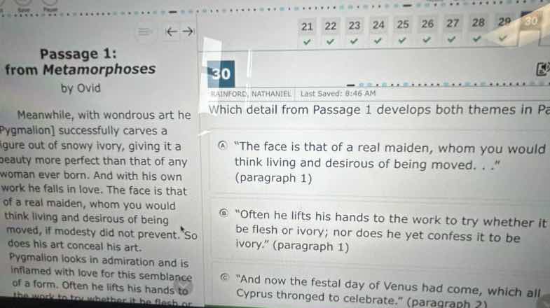 passage 1: from metamorphoses by ovid meanwhile, with wondrous art he p…