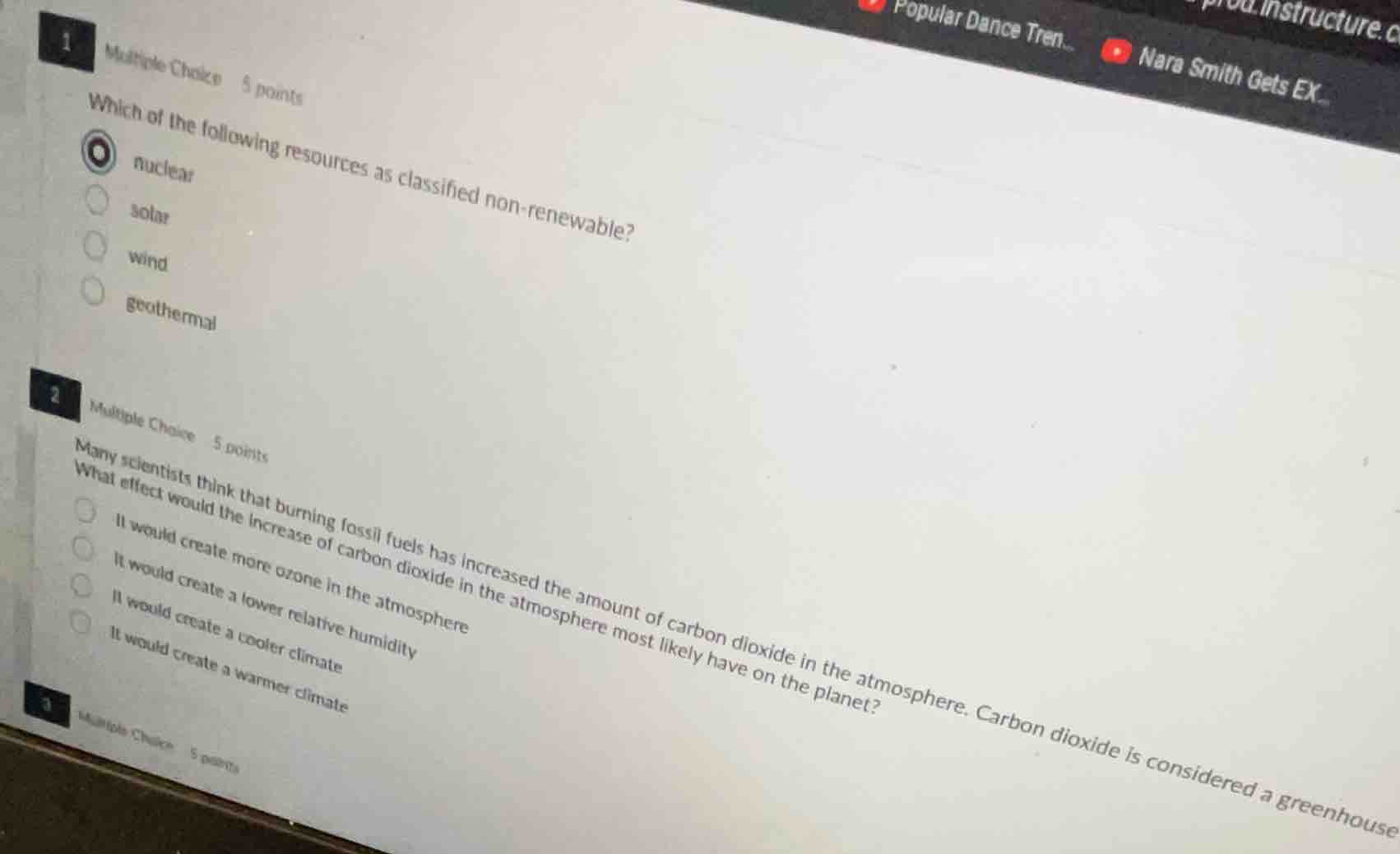 1 multiple choice 5 points which of the following resources as classifi…