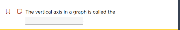 the vertical axis in a graph is called the