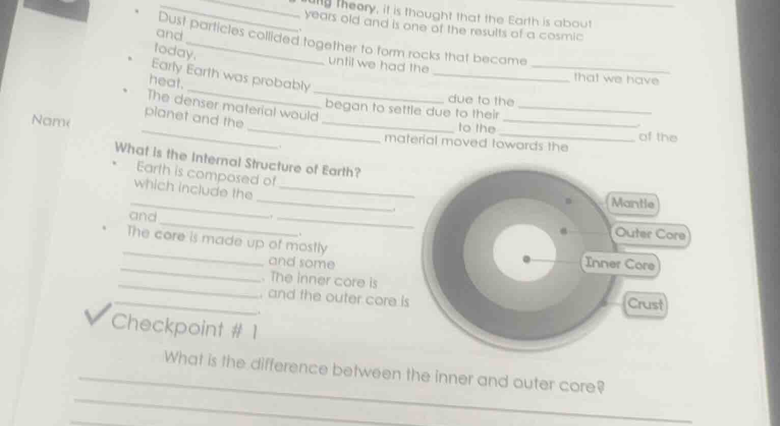 theory. it is thought that the earth is about ______ years old and is o…