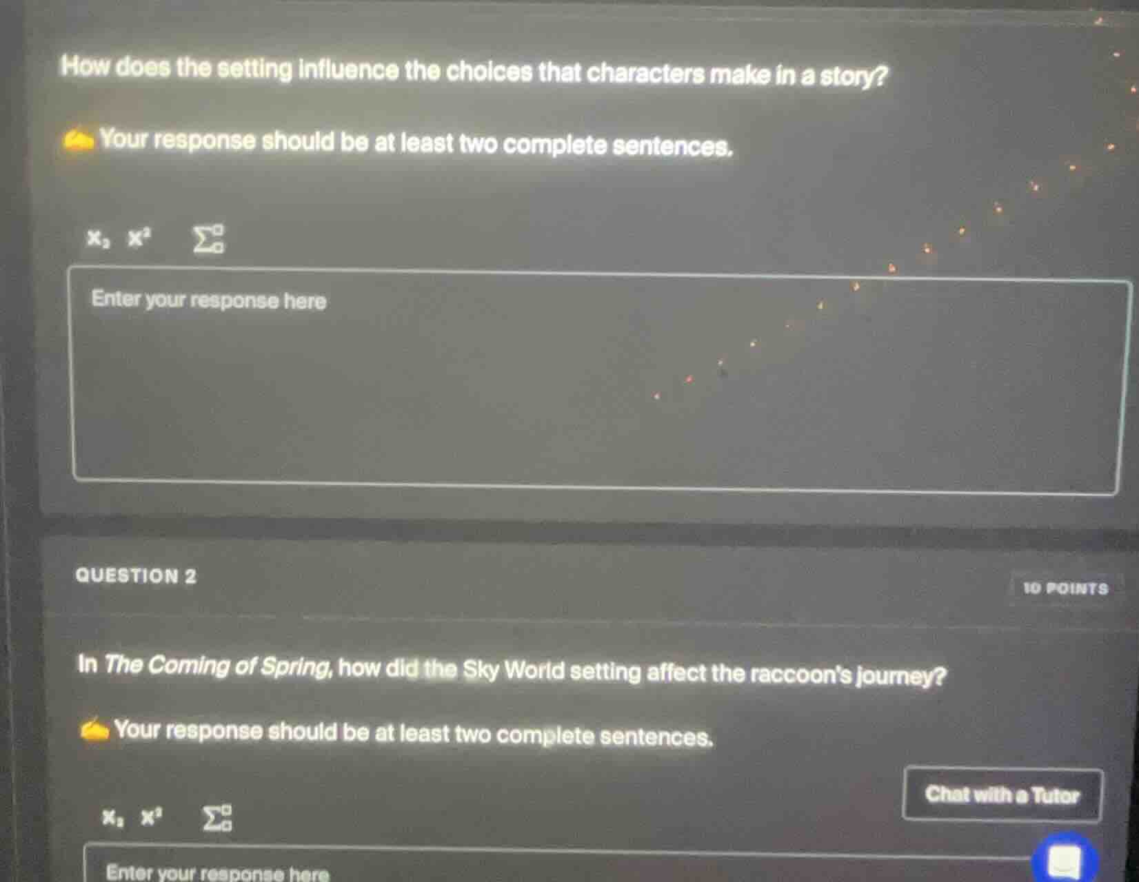 how does the setting influence the choices that characters make in a st…