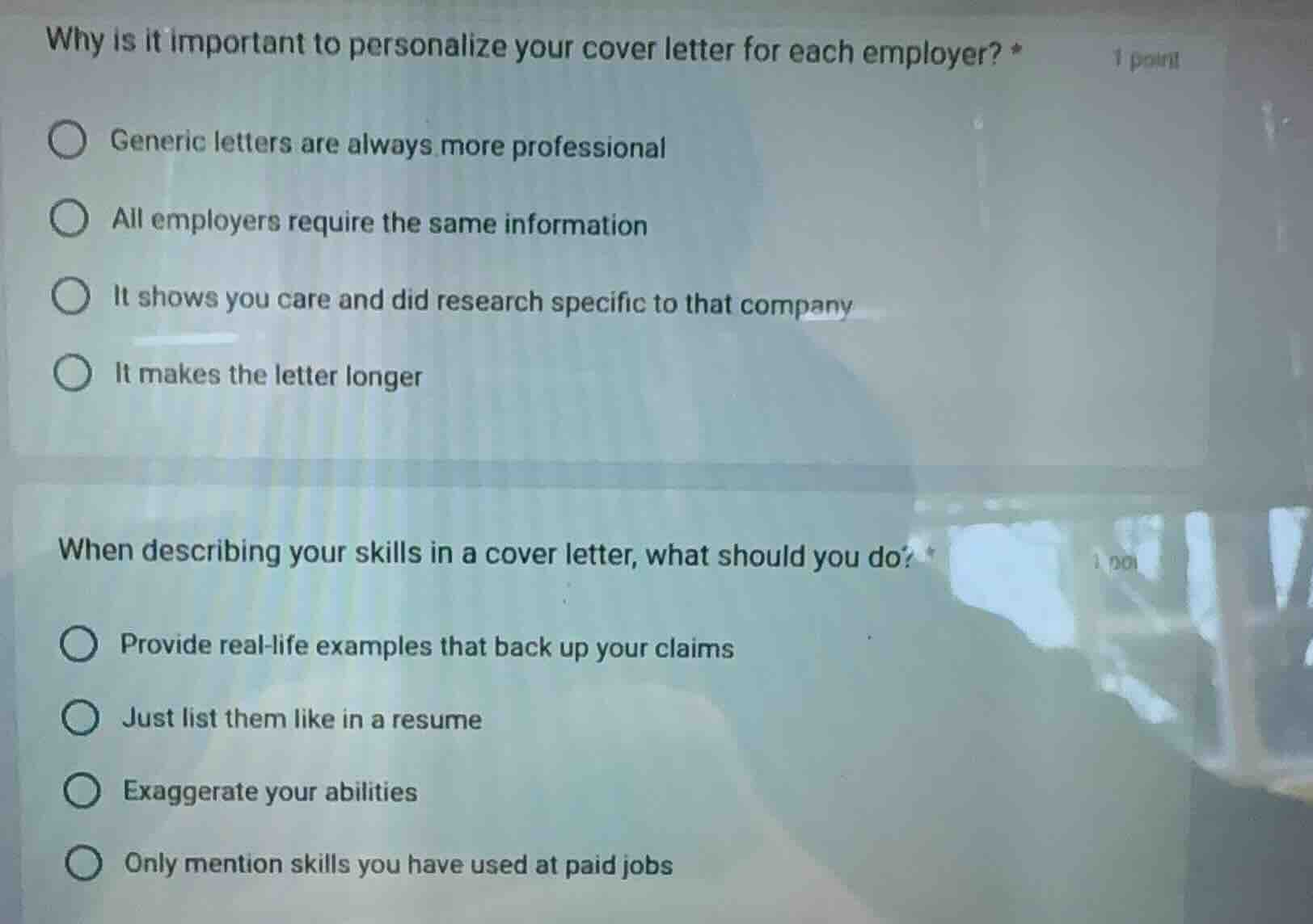 why is it important to personalize your cover letter for each employer?…