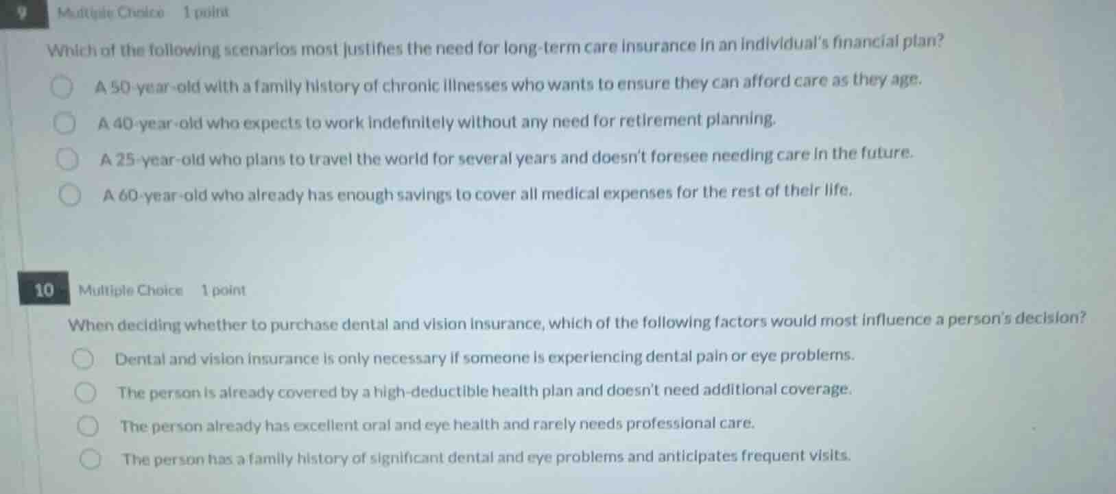 9 multiple choice 1 point which of the following scenarios most justifi…