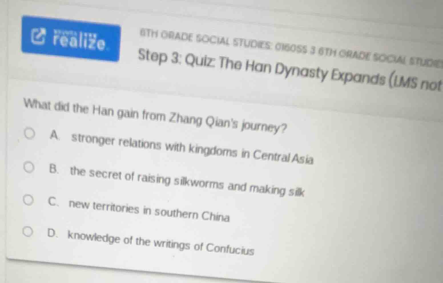 6th grade social studies: cross 3 6th grade social stud step 3: quiz: t…