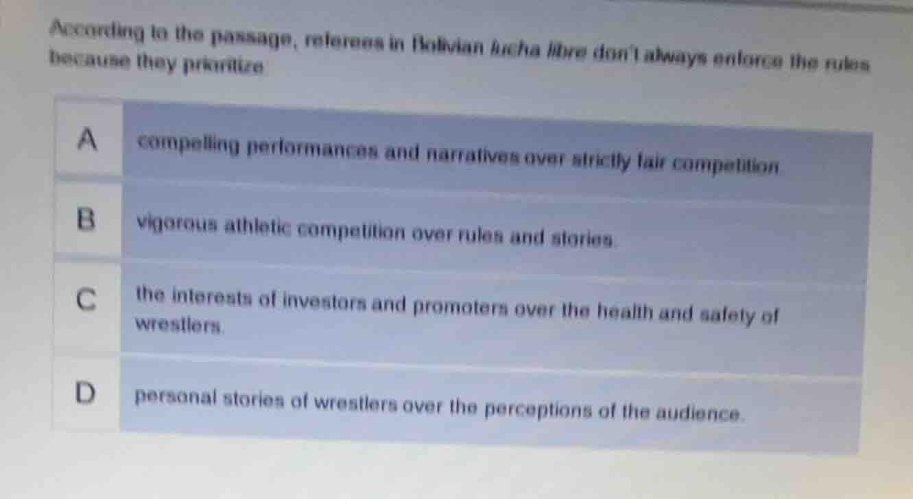 according to the passage, referees in bolivian lucha libre dont always …