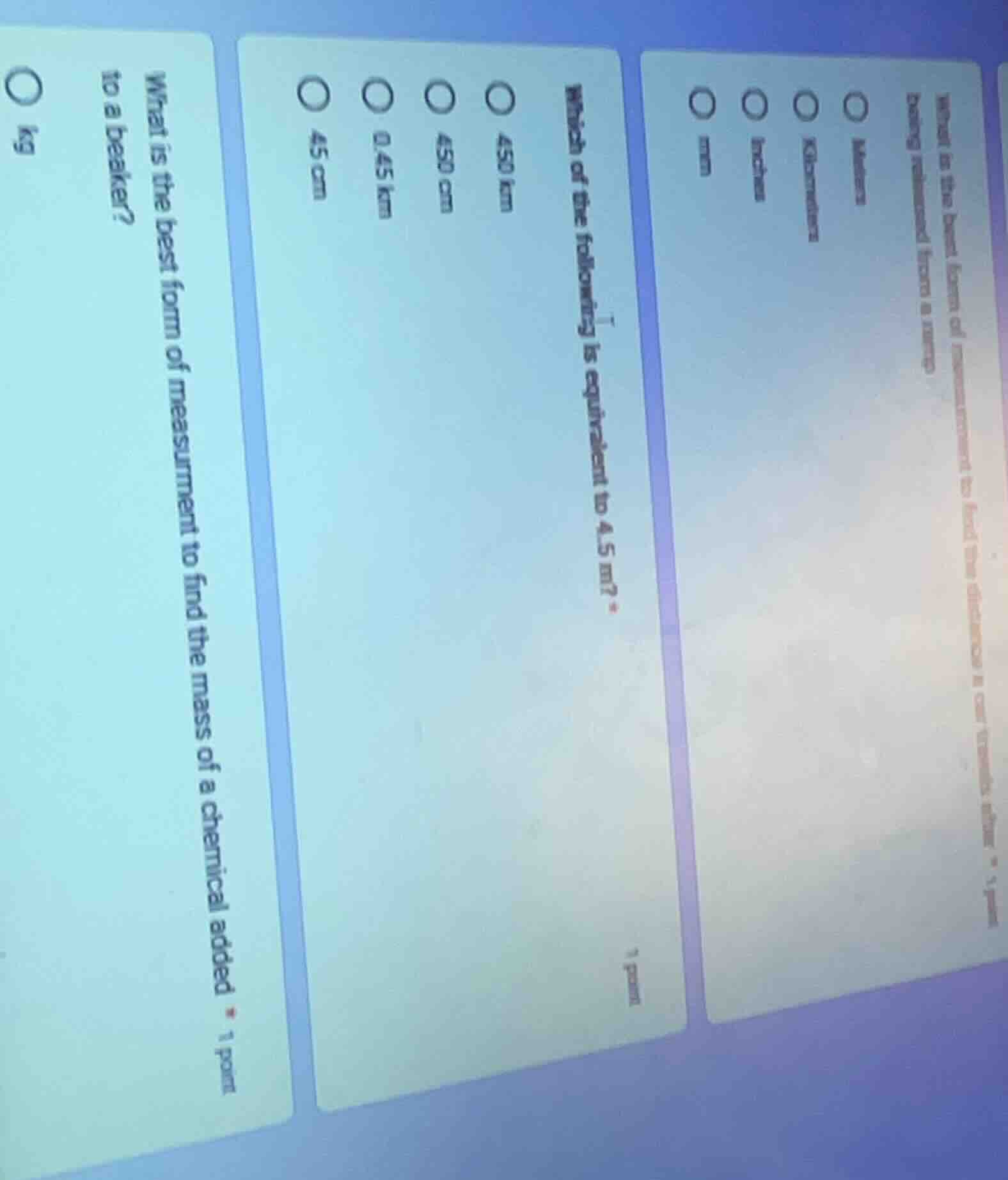 what is the best form of measurement to find the distance a car travels…