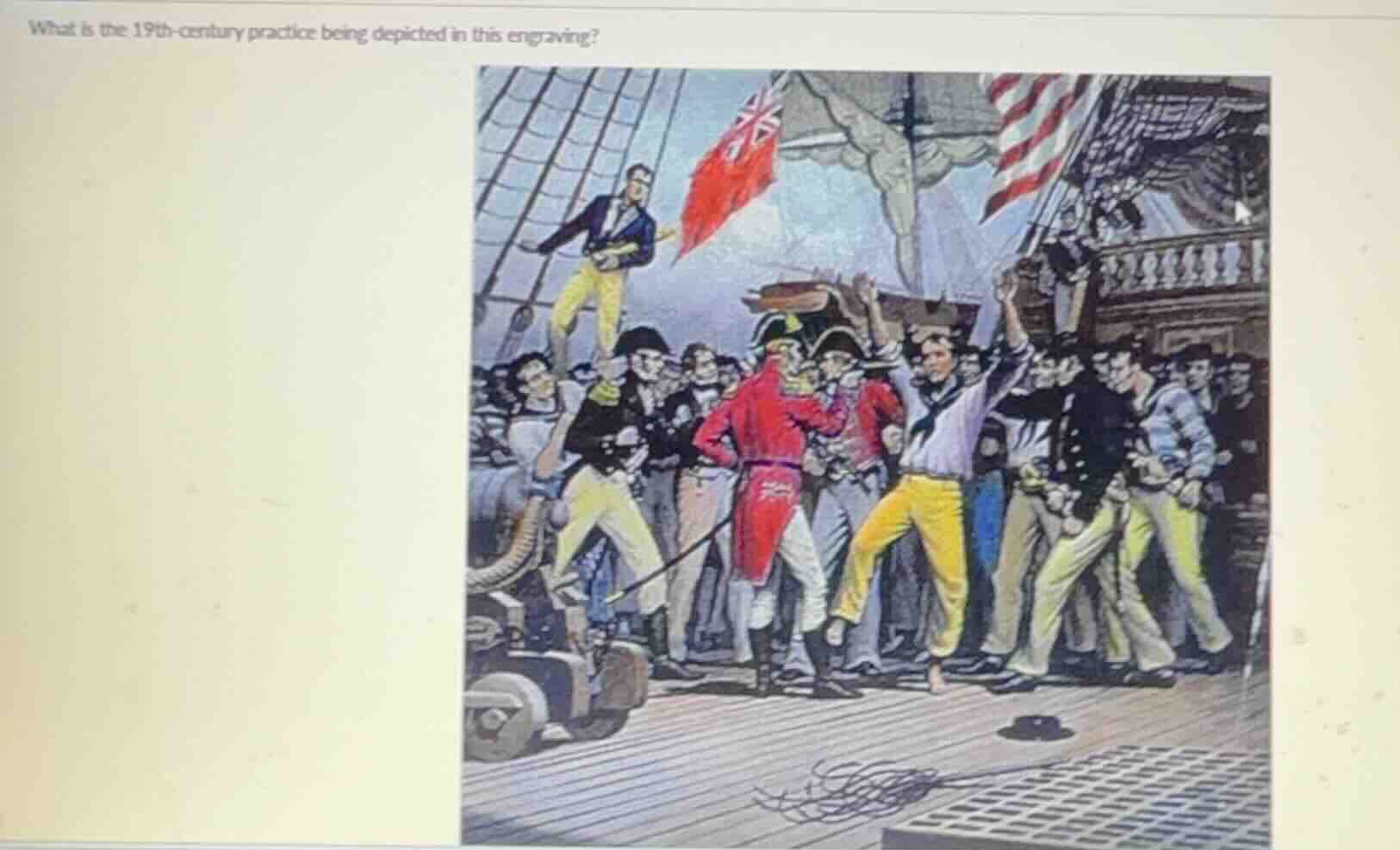 what is the 19th - century practice being depicted in this engraving?