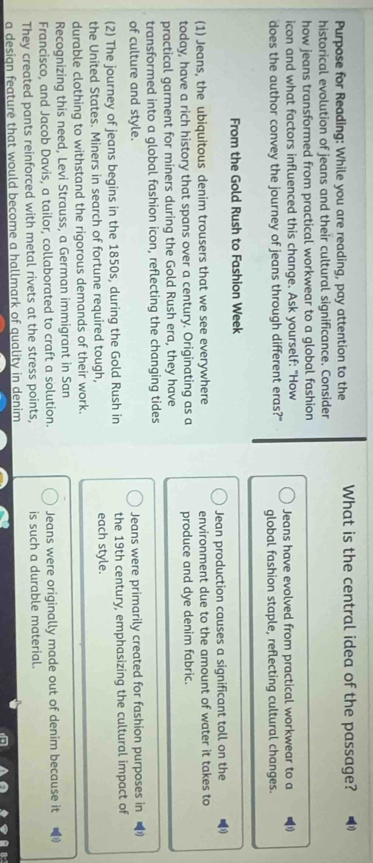 purpose for reading: while you are reading, pay attention to the histor…