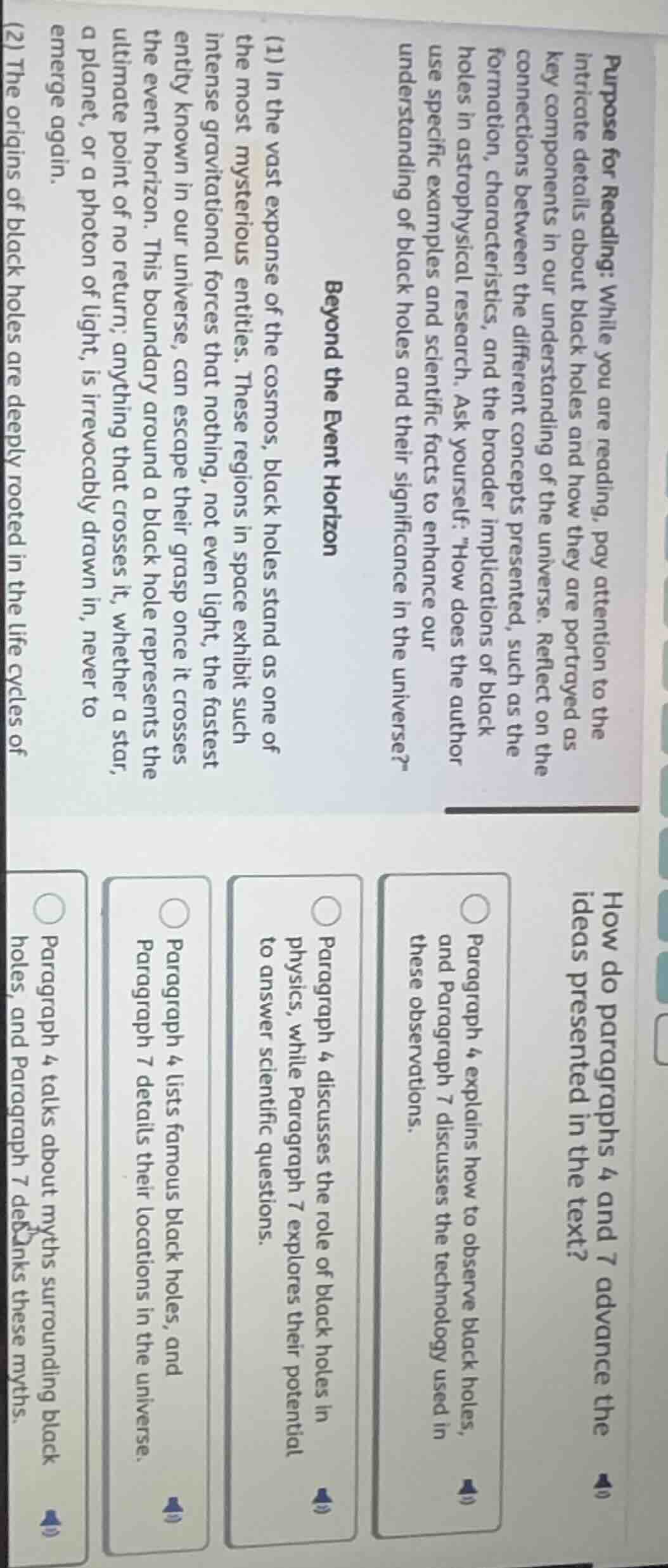 purpose for reading: while you are reading, pay attention to the intric…