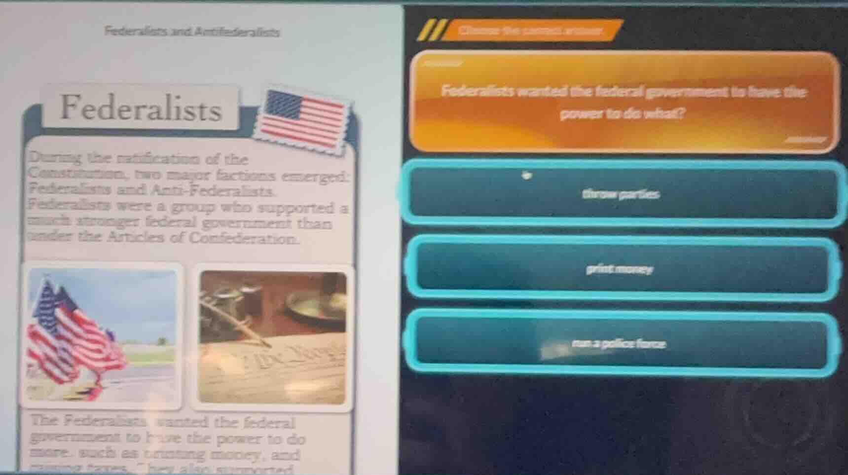 federalists and antifederalists federalists during the ratification of …