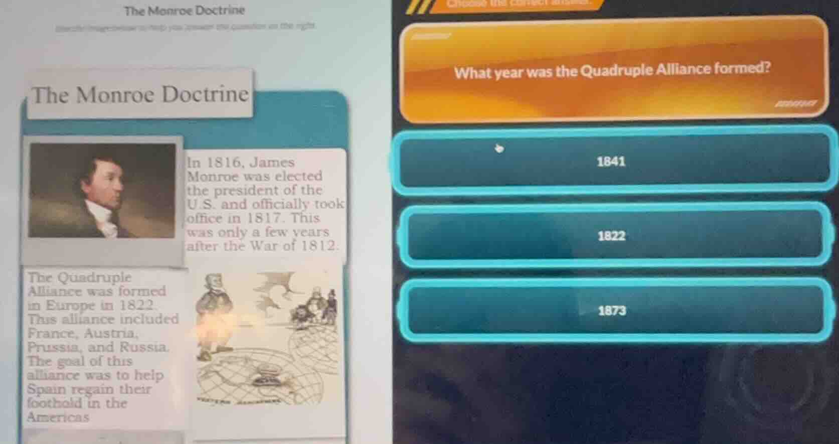 the monroe doctrine in 1816, james monroe was elected the president of …