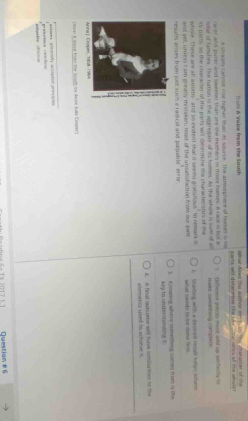 from a voice from the south a nation cannot rise higher than its source…