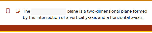 the ___________ plane is a two - dimensional plane formed by the inters…