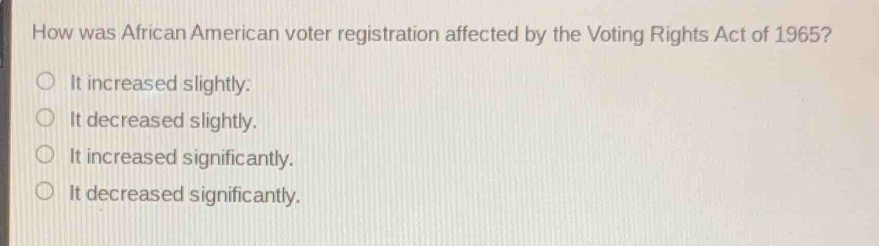 how was african american voter registration affected by the voting righ…