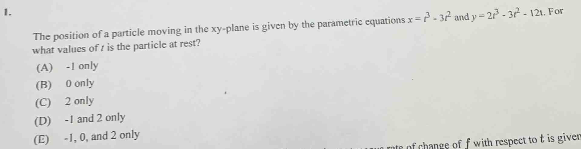 1. the position of a particle moving in the xy - plane is given by the …