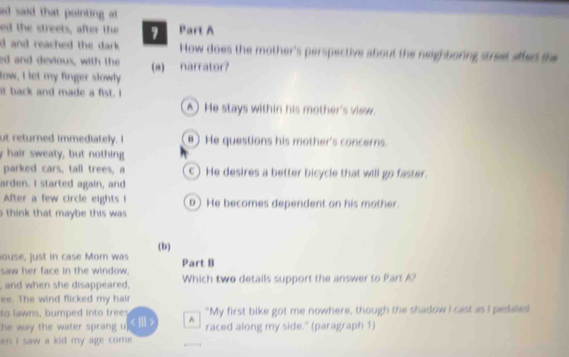 7 part a (a) how does the mothers perspective about the neighboring str…