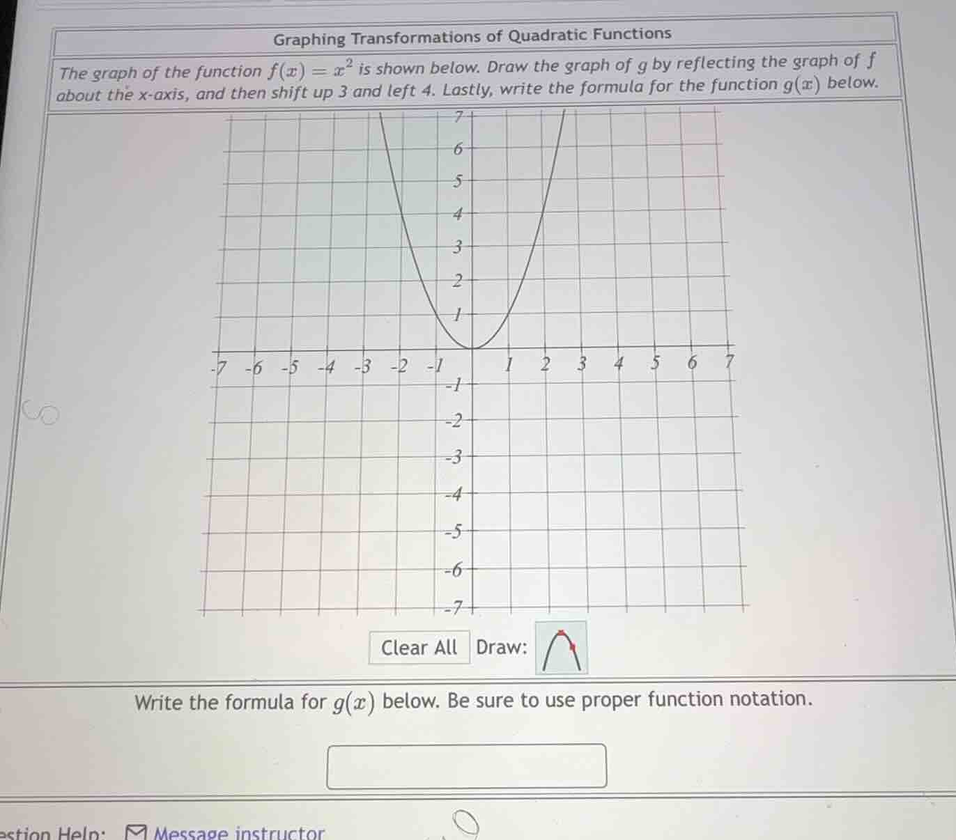 graphing transformations of quadratic functions the graph of the functi…