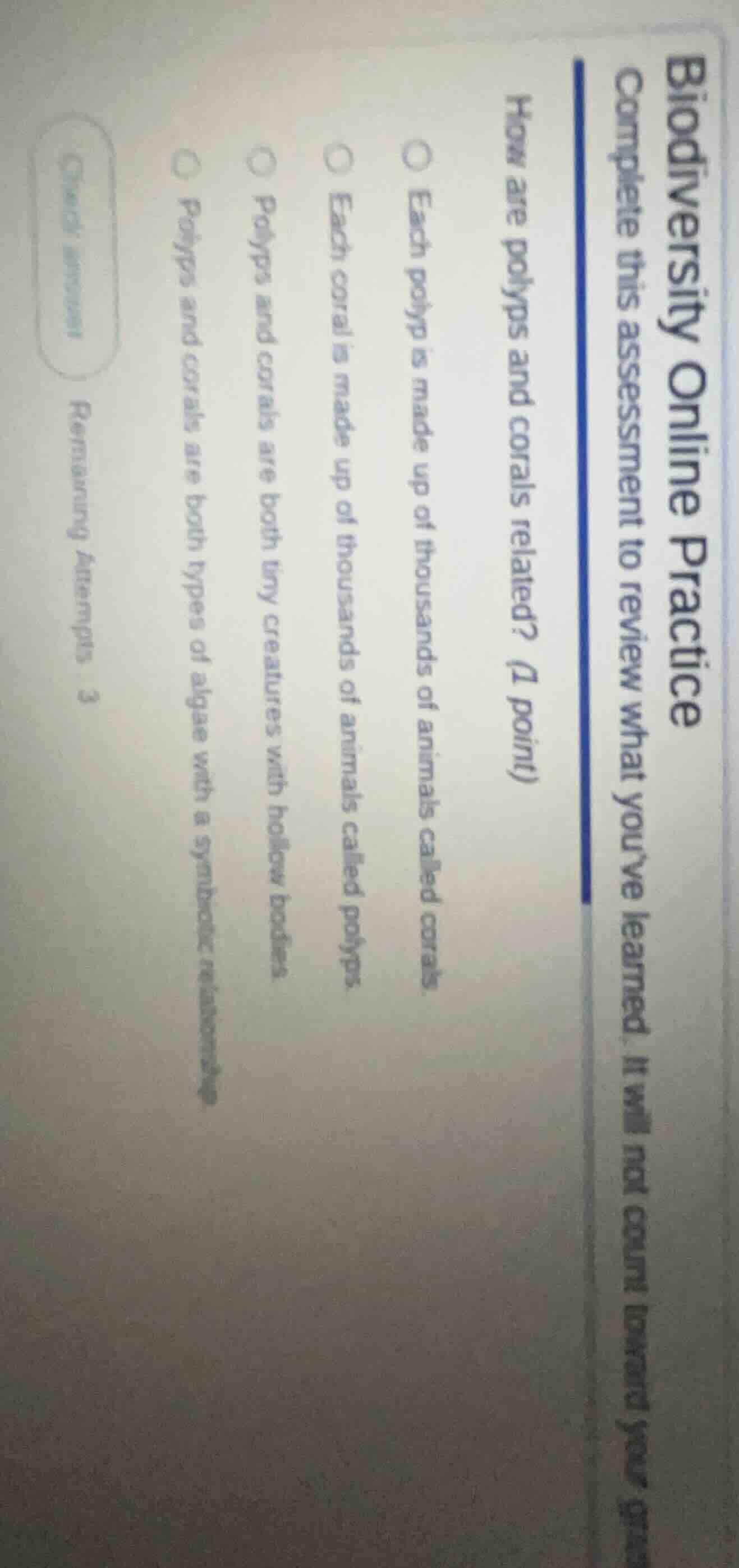 biodiversity online practice complete this assessment to review what yo…