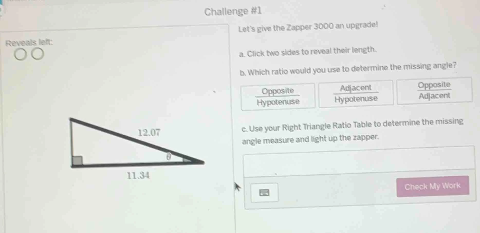 challenge #1 reveals left: let’s give the zapper 3000 an upgrade! a. cl…
