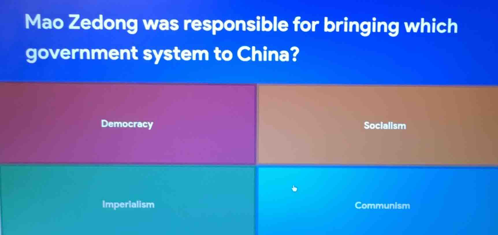 mao zedong was responsible for bringing which government system to chin…
