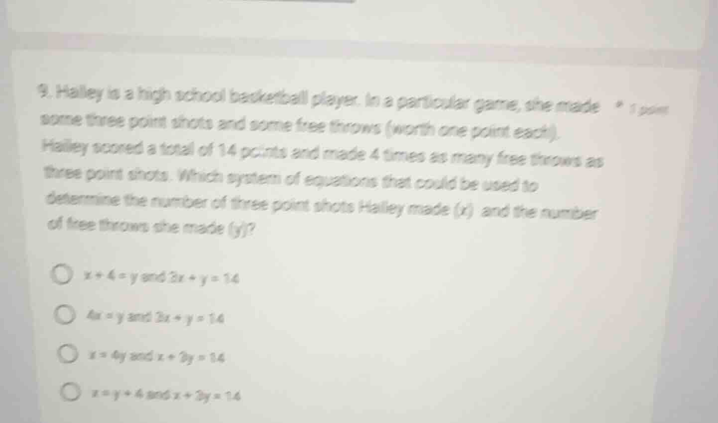 9. halley is a high school basketball player. in a particular game, she…