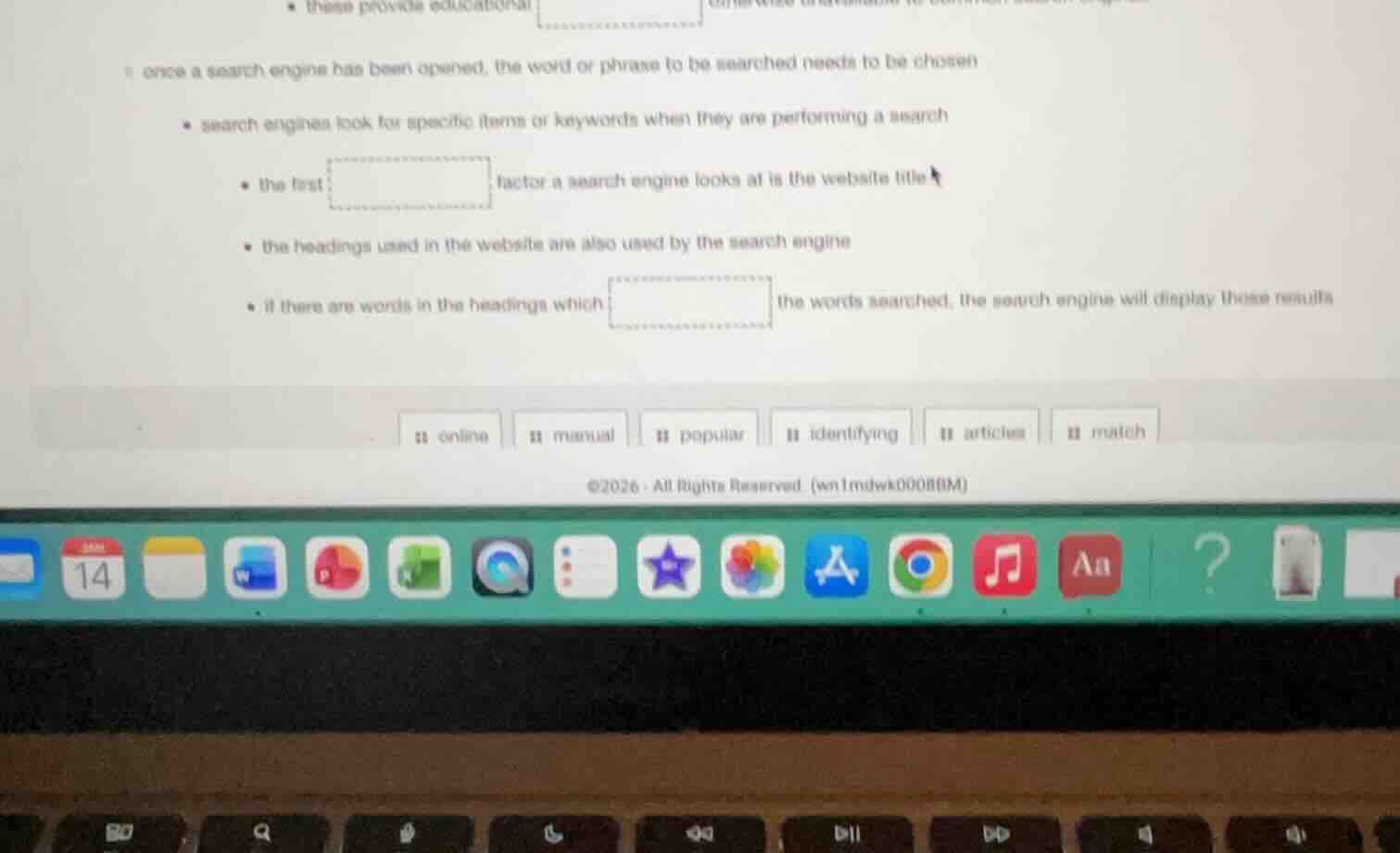 • these provide educational 1 once a search engine has been opened, the…