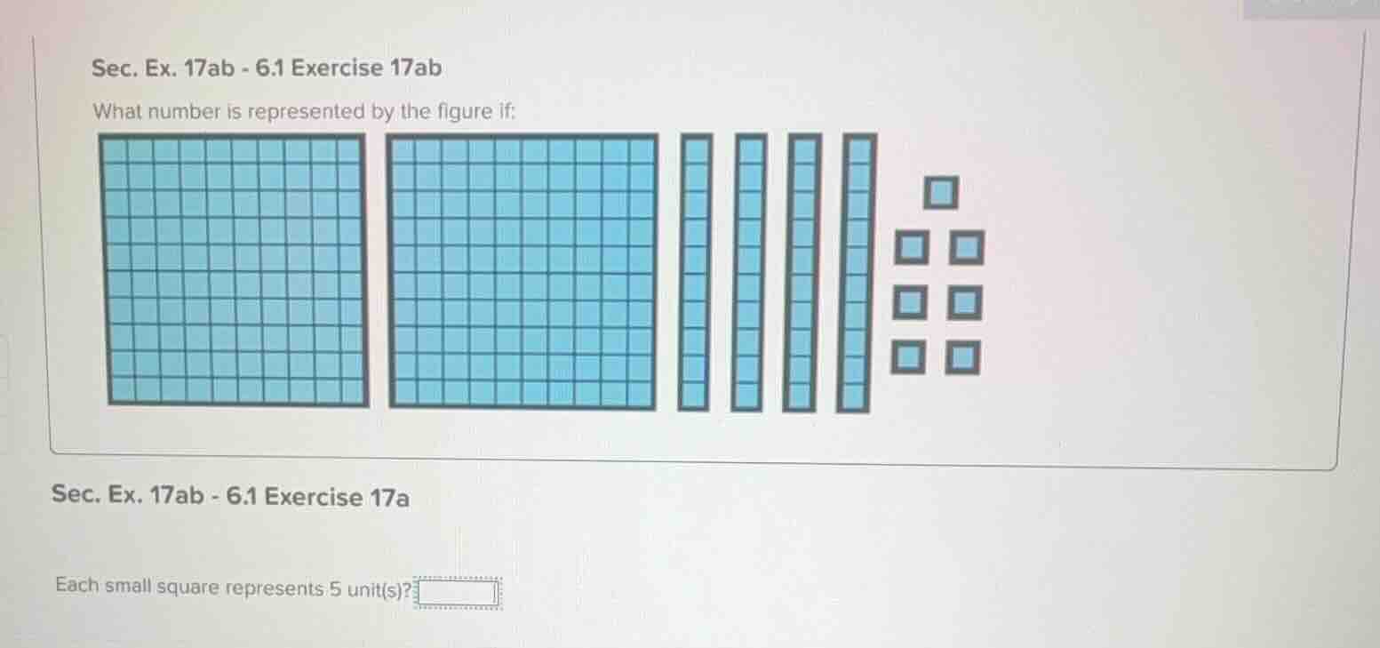 sec. ex. 17ab - 6.1 exercise 17ab what number is represented by the fig…