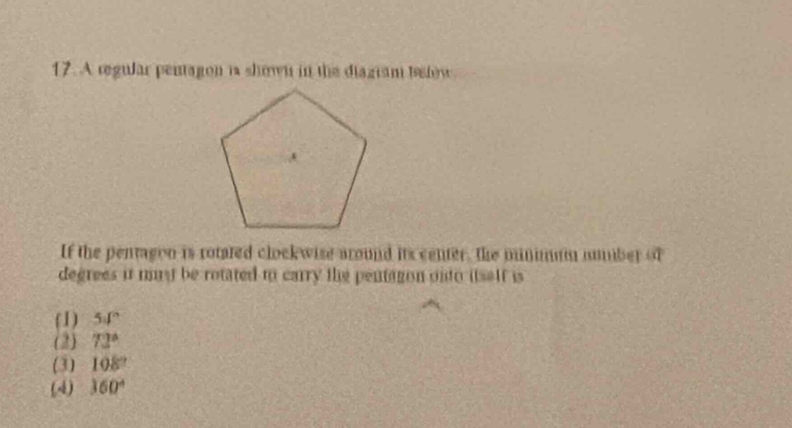 17. a regular pentagon is shown in the diagram below image of a regular…