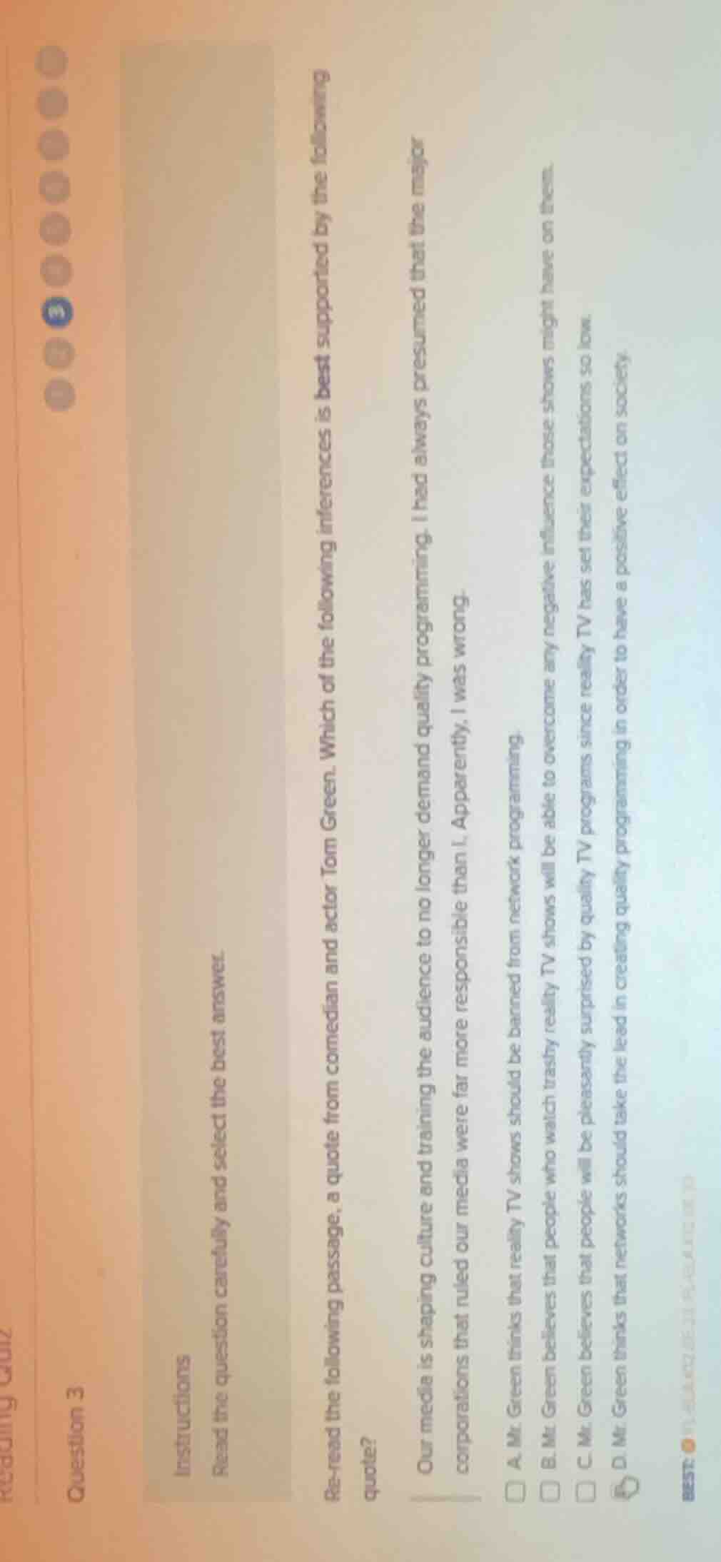 reading quiz question 3 instructions read the question carefully and se…