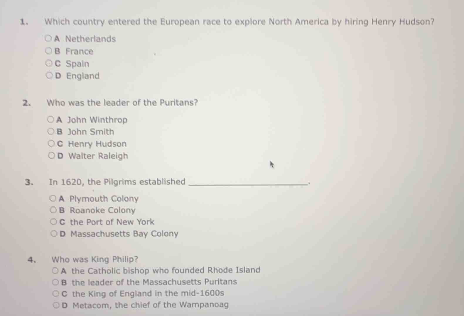 1. which country entered the european race to explore north america by …