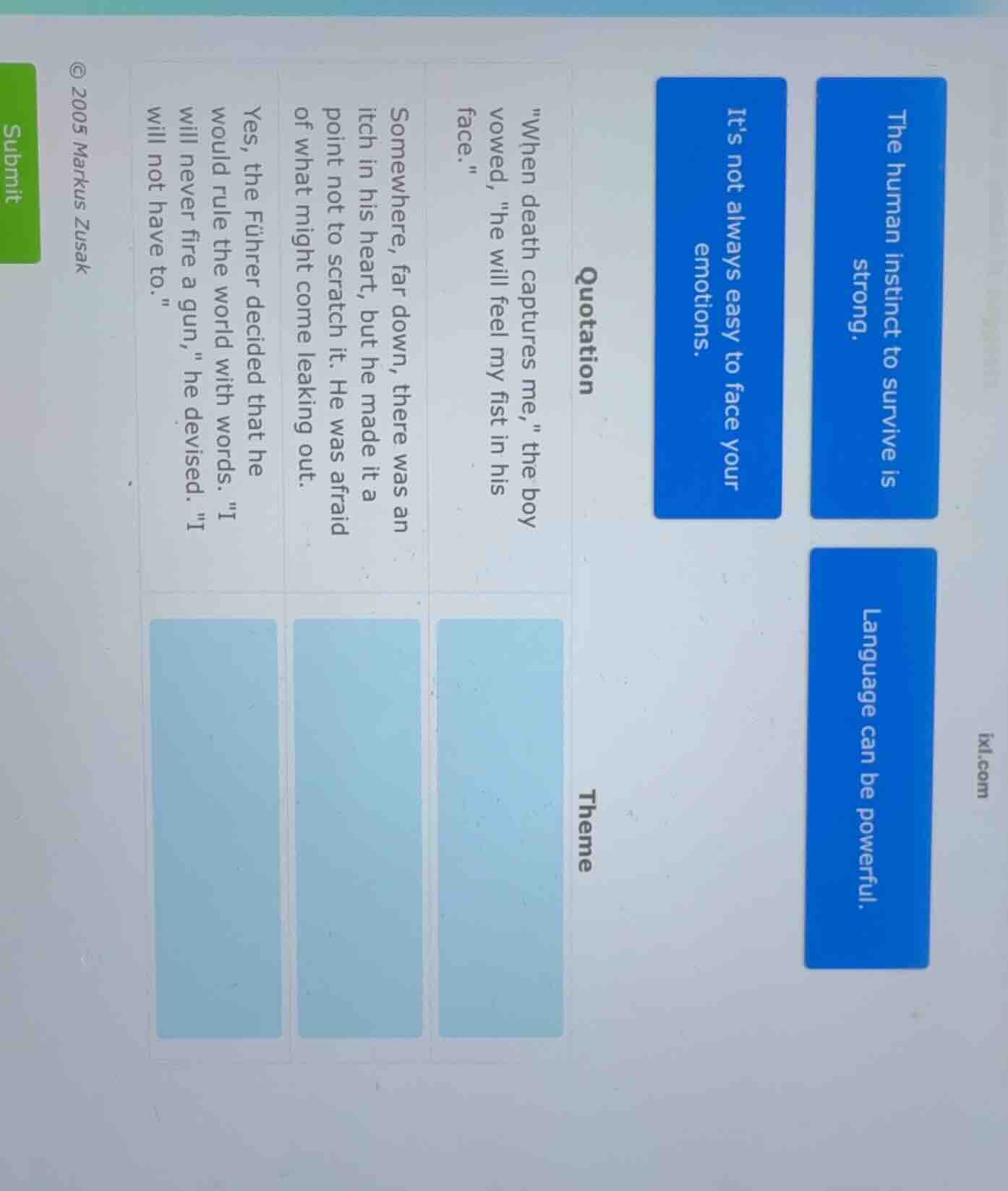 the human instinct to survive is strong. its not always easy to face yo…