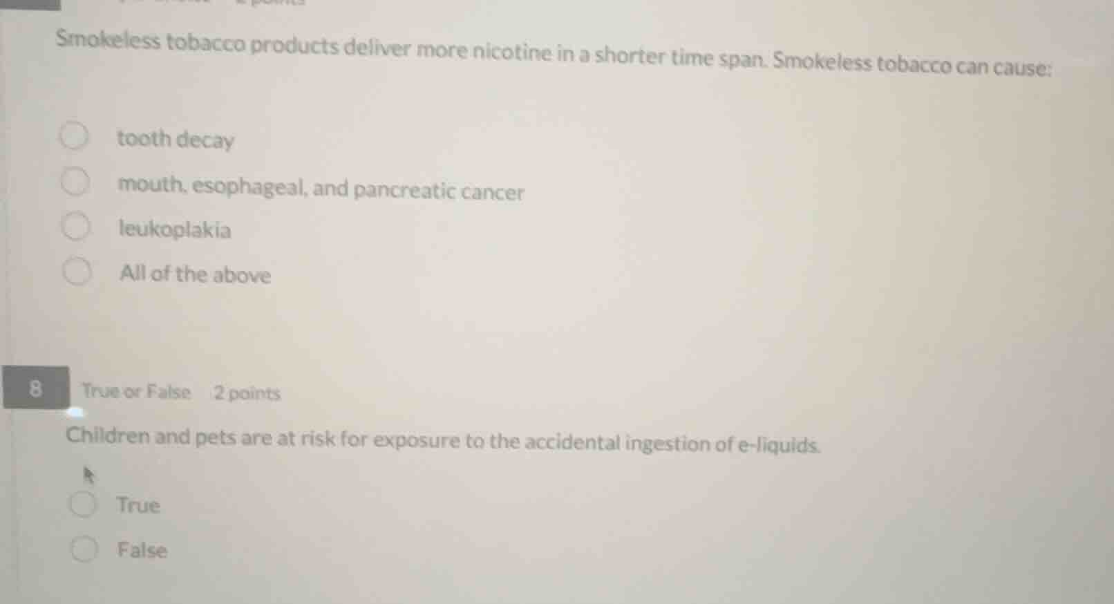 smokeless tobacco products deliver more nicotine in a shorter time span…
