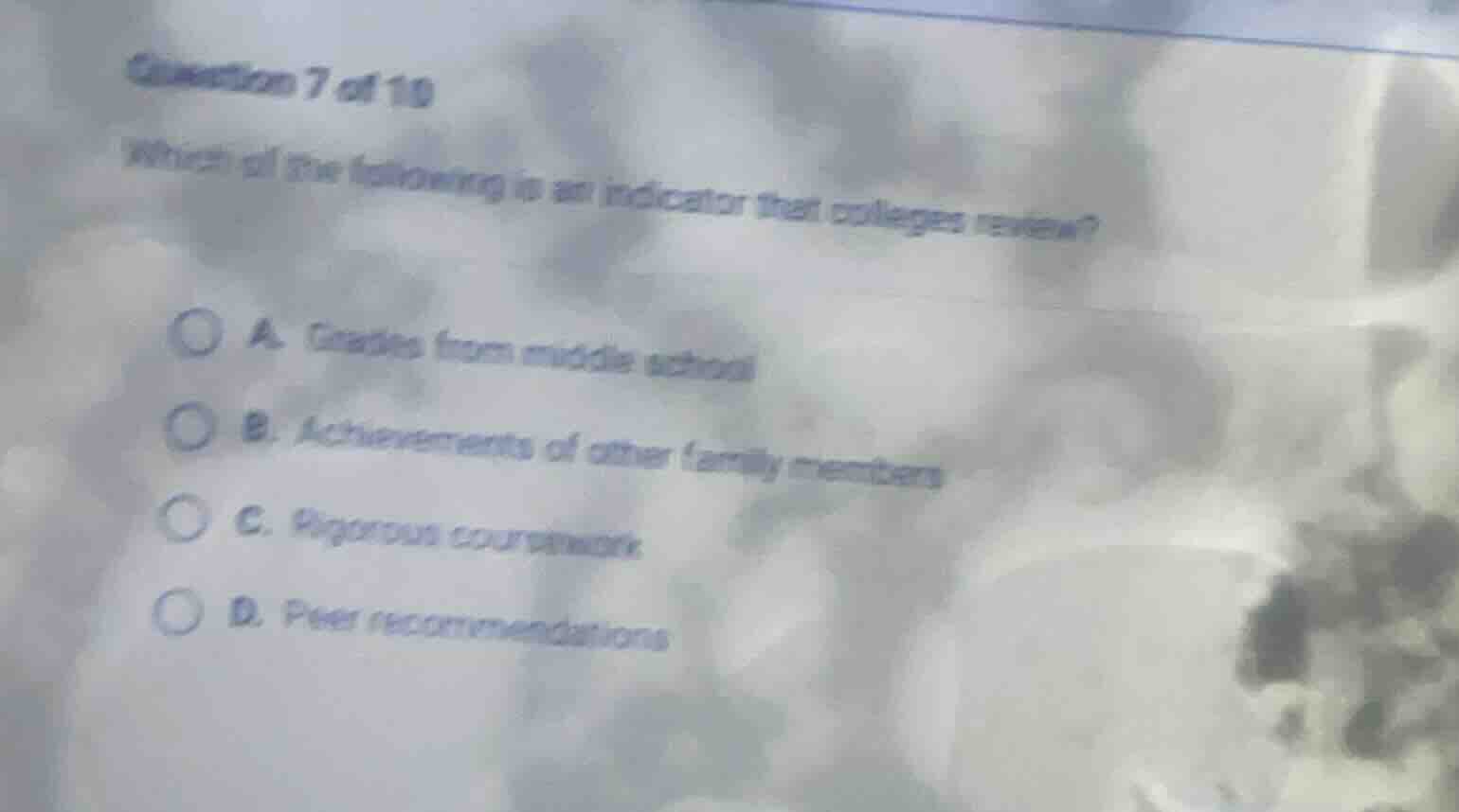 question 7 of 10 which of the following is an indicator that colleges r…