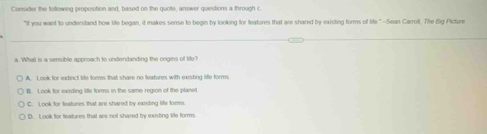 consider the following proposition and, based on the quote, answer ques…