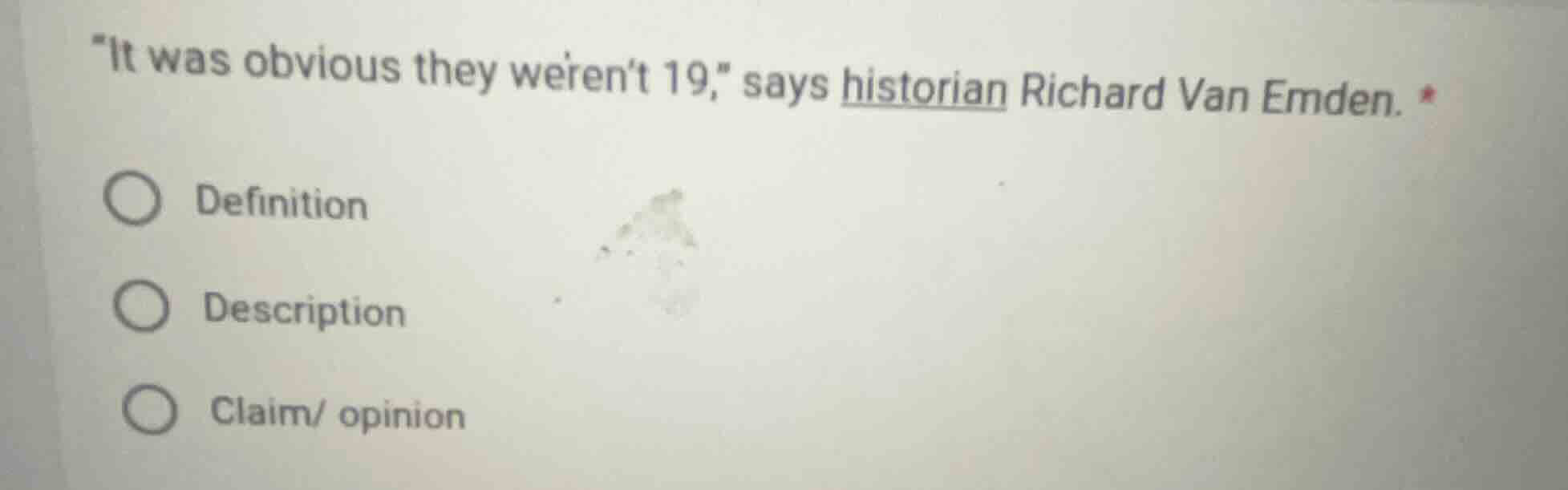 it was obvious they werent 19, says historian richard van emden. defini…