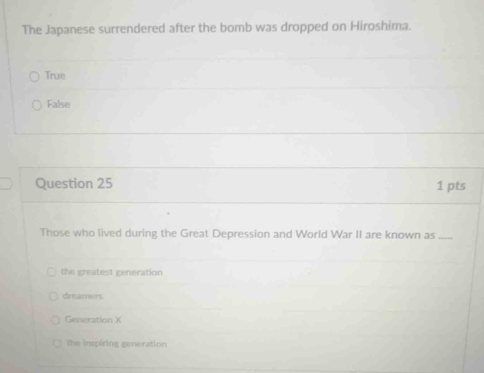 the japanese surrendered after the bomb was dropped on hiroshima. true …