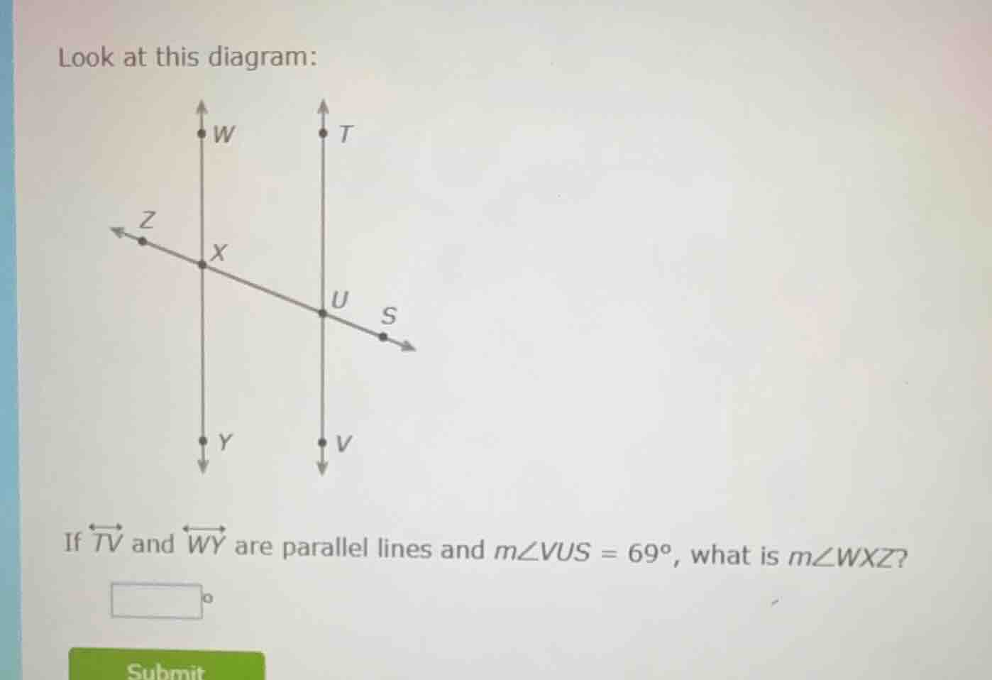 look at this diagram: if \\( \\overleftrightarrow{tv} \\) and \\( \\ove…