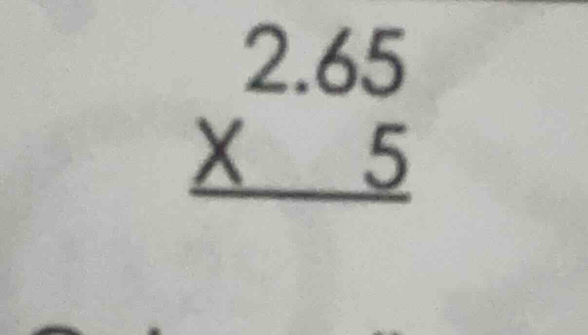2.65 × 5 ———