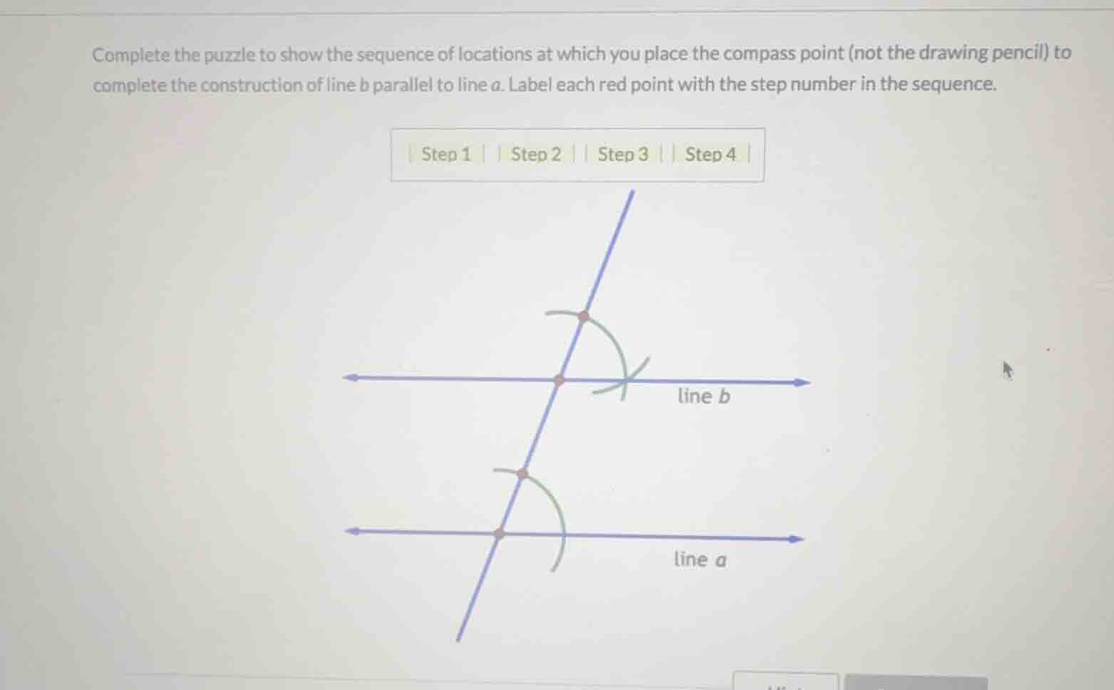 complete the puzzle to show the sequence of locations at which you plac…