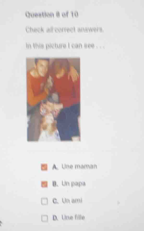 question 8 of 10 check all correct answers. in this picture i can see..…