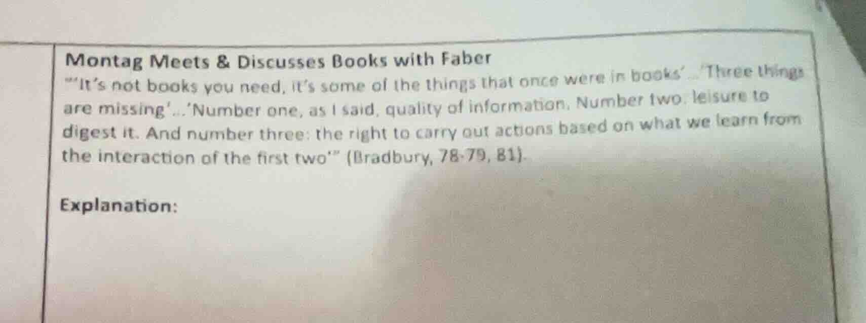 montag meets & discusses books with faber \its not books you need, its …