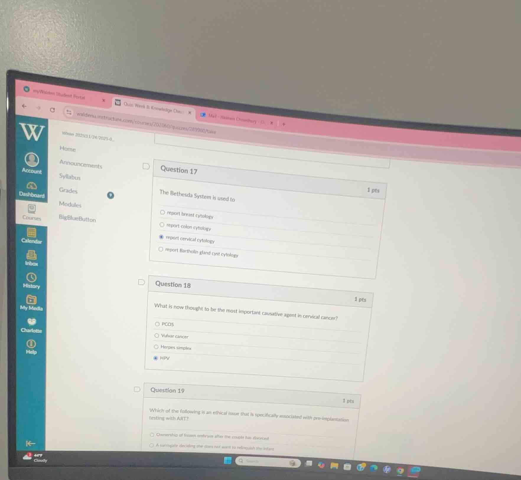 question 17 the bethesda system is used to report breast cytology repor…