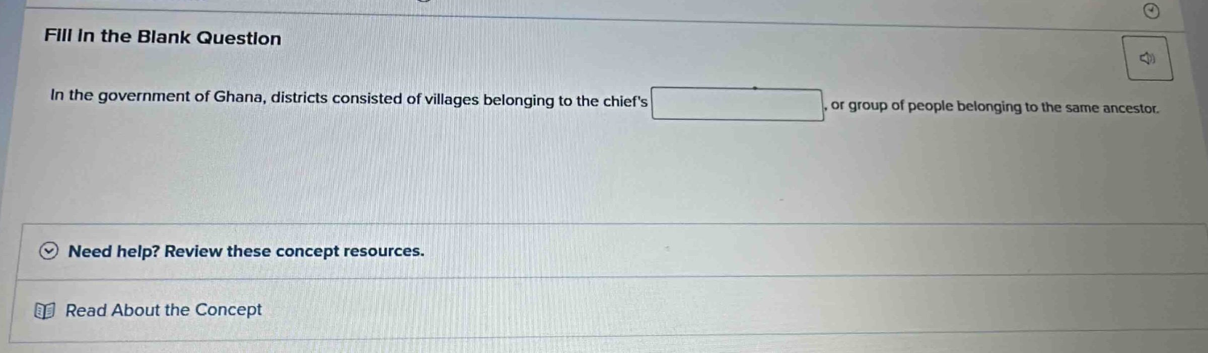 fill in the blank question in the government of ghana, districts consis…