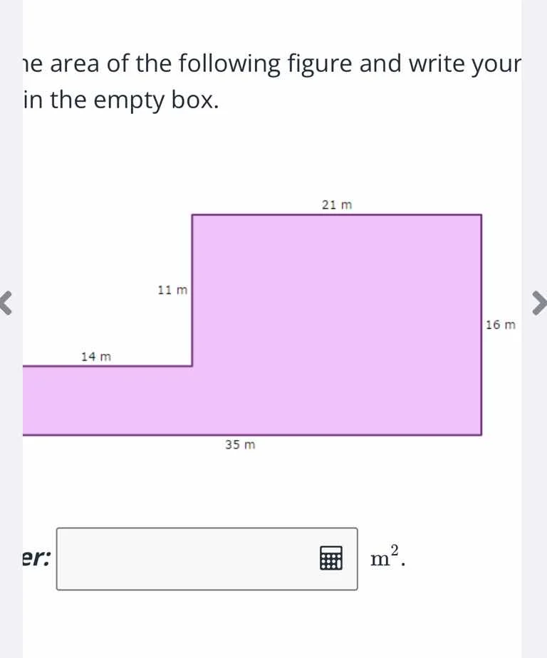 ne area of the following figure and write your in the empty box. figure…
