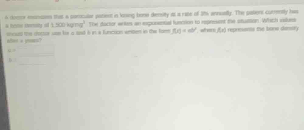 a doctor determines that a particular patient is losing bone density at…