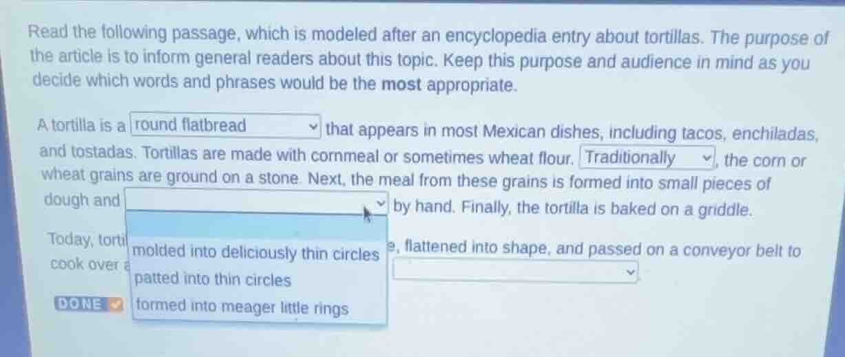 read the following passage, which is modeled after an encyclopedia entr…