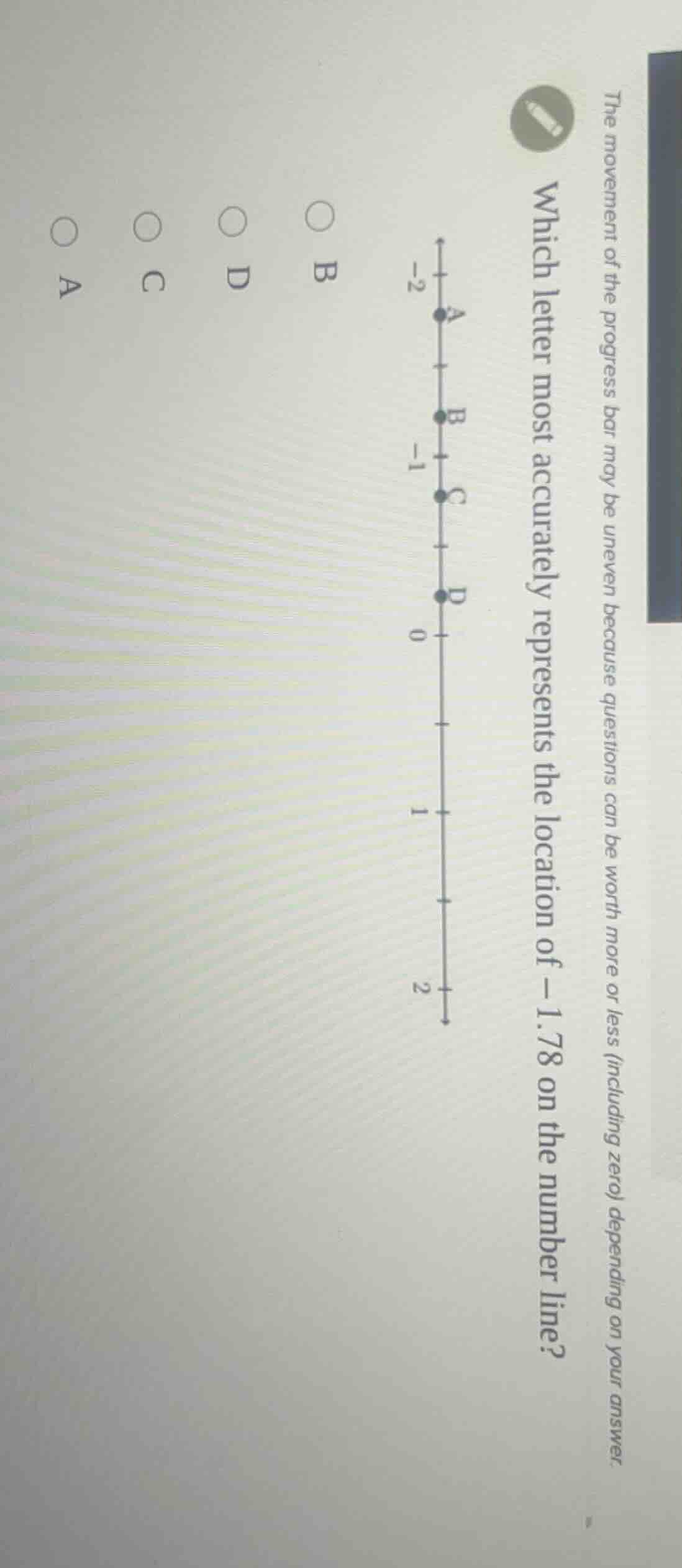 the movement of the progress bar may be uneven because questions can be…