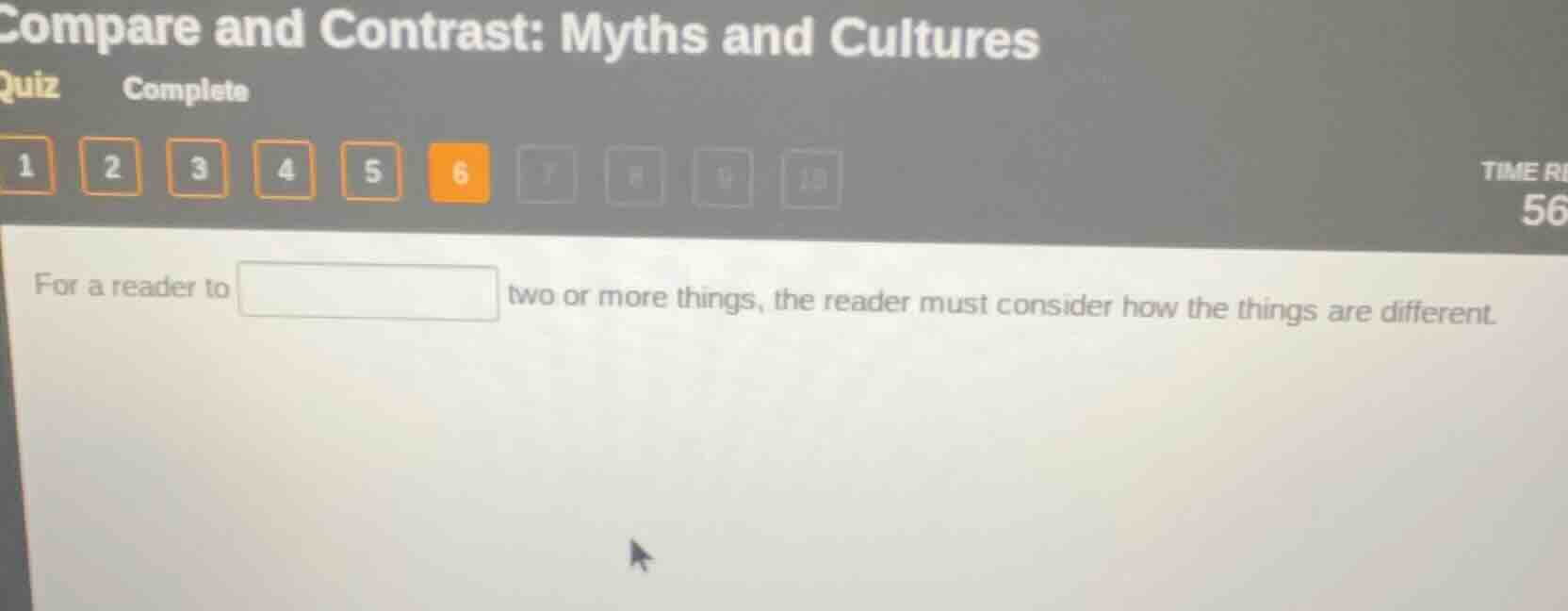compare and contrast: myths and cultures quiz complete 1 2 3 4 5 6 7 8 …